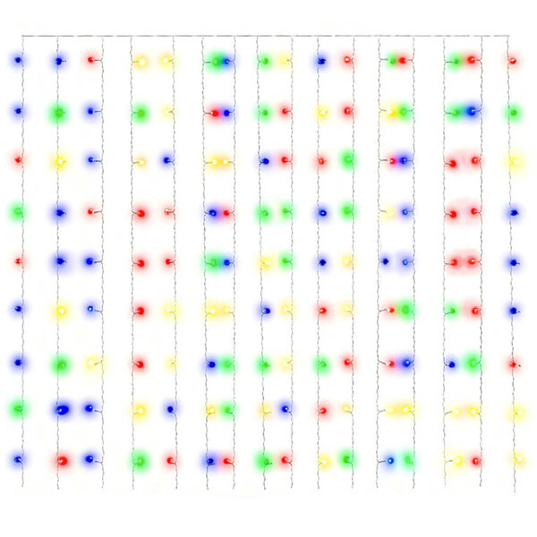 vidaXL Instalație lumini tip perdea 300 LED multicolor 3x3 m 8 funcții