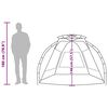 vidaXL Cort camping 2 persoane gri impermeabil setare rapidă