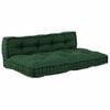 vidaXL Perna pentru canapea pe palet 2 pcs Verde 120 x 80 x 38 cm