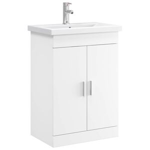 vidaXL Set de mobilier pentru baie Alb 61 x 40 x 84,5 cm
