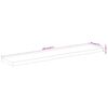 vidaXL Raft perete 100x20x2,5cm dreptunghiular lemn acacia margine vie