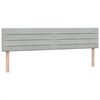 vidaXL Pat box spring cu saltea, gri deschis, 200x210 cm, catifea