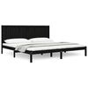 vidaXL Cadru de pat Super King, negru, 180x200 cm, lemn masiv de pin