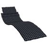 vidaXL Pernă de șezlong, negru, carouri, textil Oxford