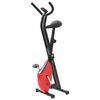 vidaXL Bicicletă fitness X-Bike cu curea de rezistență, roșu