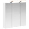vidaXL Dulap cu oglindă pentru baie Alb 70 x 14,5 x 70 cm