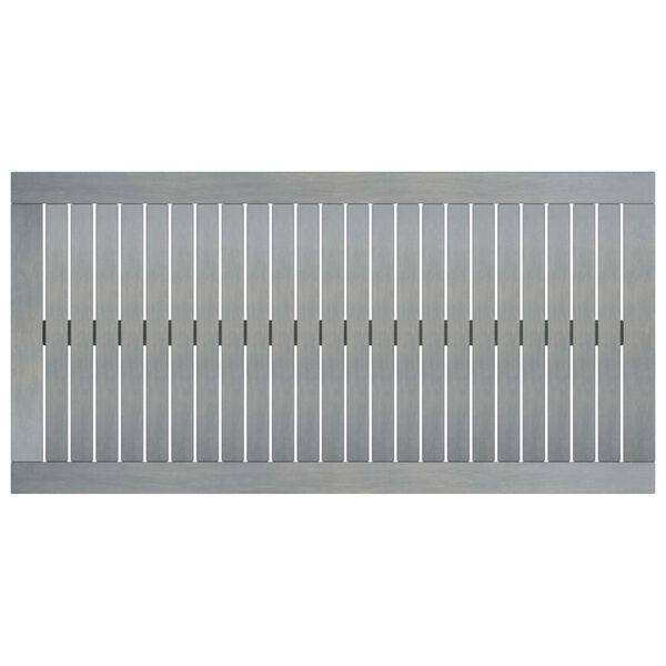 vidaXL Măsuță de cafea, gri, 100 x 50 x 33 cm, lemn masiv de acacia