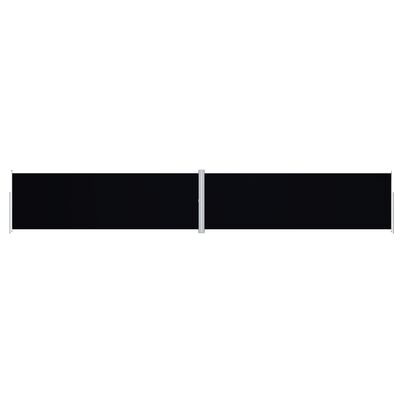 vidaXL Copertină laterală retractabilă, negru, 200x1200 cm