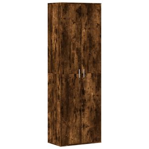 vidaXL Dulap &icirc;nalt, stejar fumuriu, 60x35x180 cm, lemn prelucrat