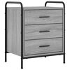 vidaXL Dulap de noapte Sonoma gri 48 x 36,5 x 60 cm Lemn prelucrat
