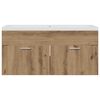 vidaXL Dulap de Baie Stejar Artizanal 100 x 38,5 x 46 cm Lemn compozit