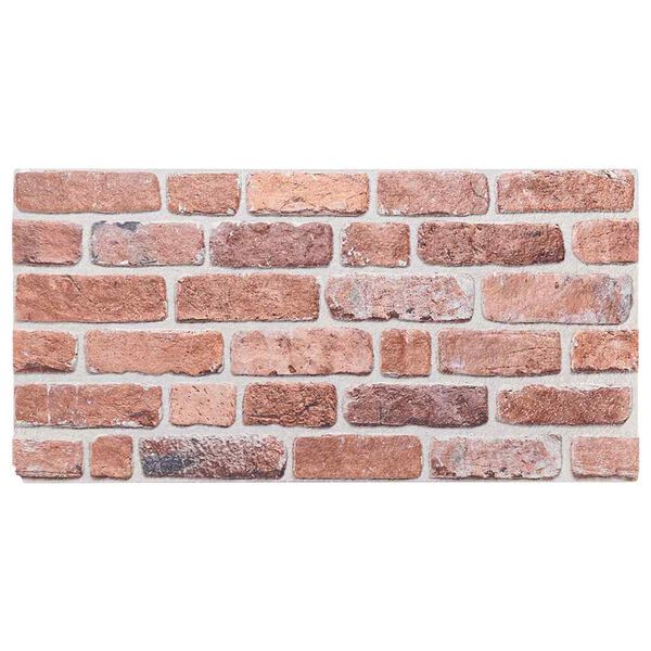 vidaXL Panouri de perete 3D, 10 buc., roșu, 100x50 cm, EPS