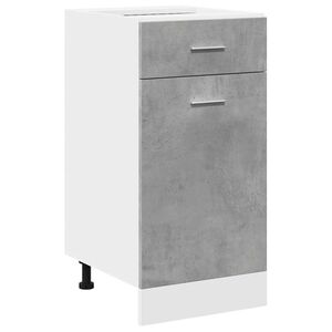 vidaXL Dulap inferior cu sertar &ldquo;Lyon&rdquo;, gri beton, 40 x 46 x 81,5 cm