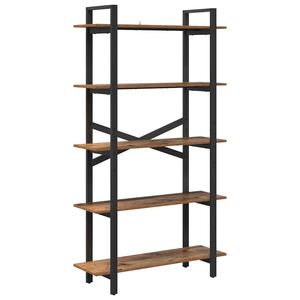 vidaXL Raft pentru cărți 5 niveluri 100 x 33,5 x 178 cm Lemn prelucrat