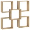 vidaXL Raft de perete Stejar Sonoma 99,5 x 17 x 91 cm Lemn prelucrat