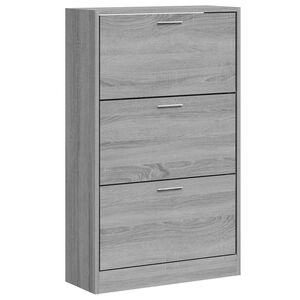 vidaXL Pantofar, gri sonoma, 63x24x103 cm, lemn prelucrat