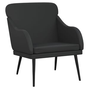 vidaXL Fotoliu, negru, 63x76x80 cm, piele artificială