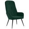 vidaXL Scaun de relaxare, verde &icirc;nchis, catifea