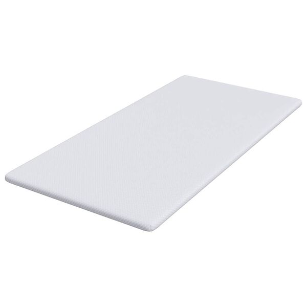 vidaXL Suport pentru saltea Alb 120 x 200 cm Material jacquard