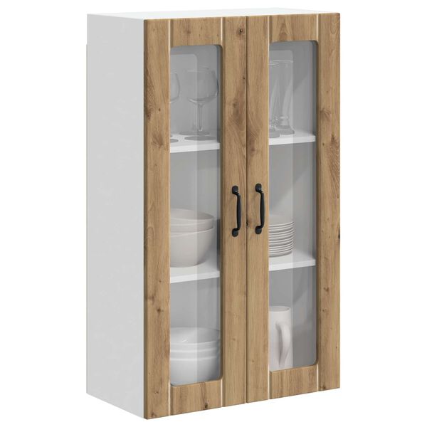 vidaXL Dulap suspendat de bucătărie Stejar Artizanal 60 x 31 x 100 cm