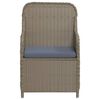 vidaXL Set mobilier de grădină cu perne, 3 piese, maro