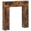 vidaXL Cadru pentru șemineu Stejar fumuriu 102 x 18 x 100,5 cm