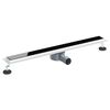 vidaXL Scurgere pentru duș cu capac din sticlă și sifon de 360&deg; 80 cm