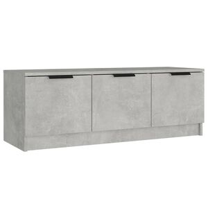 vidaXL Comodă TV, gri beton, 102x35x36,5 cm, lemn prelucrat