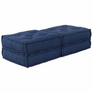vidaXL Unitate de canapea modulară 2 buc. Țesătură Indigo
