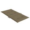 vidaXL Perne scaun cu spătar mic 4 buc. melanj taupe 100x50x4cm textil