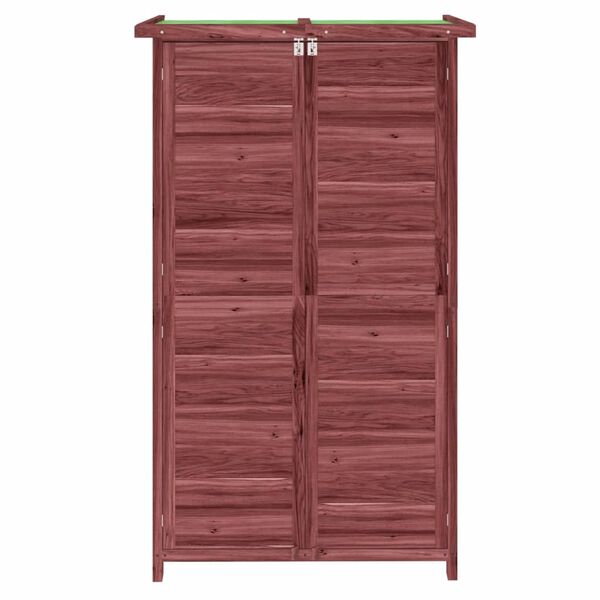 vidaXL Magazie de unelte de grădină cafeniu 83x57x140cm lemn masiv pin