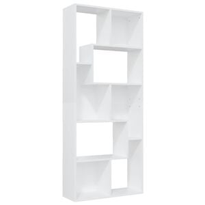 vidaXL Bibliotecă, alb, 67x24x161 cm, lemn prelucrat