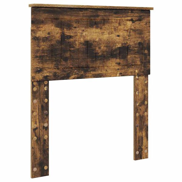 vidaXL Tăblie cap cu headboard Stejar fumuriu 75 cm Lemn compozit