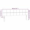 vidaXL Tăblii de pat, gri &icirc;nchis, 200x5x78/88 cm, catifea