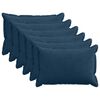 vidaXL Husă pentru pernă 6 buc. HOUTEN Albastru marin 30 x 50 cm cord