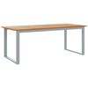 vidaXL Masă de Grădină Gri 200 x 90 x 75 cm Lemn Solid de Acacia