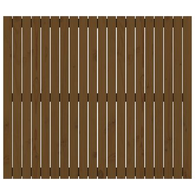 vidaXL Tăblie de pat pentru perete, maro miere 127,5x3x110 cm lemn pin