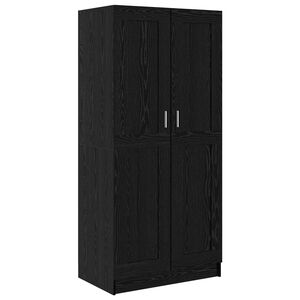 vidaXL Dulap Stejar Negru 82,5 x 51,5 x 180 cm Lemn prelucrat