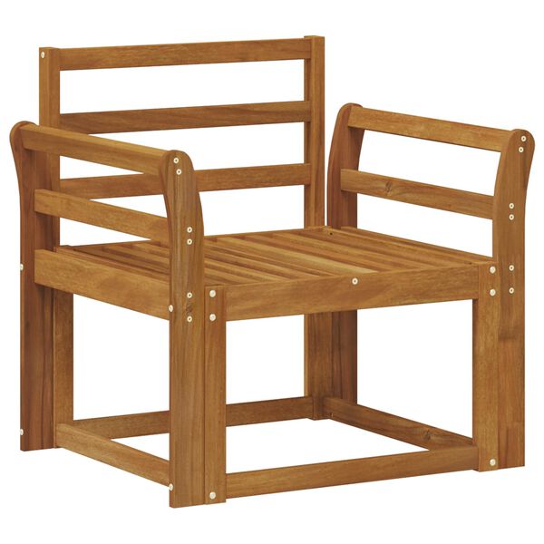 vidaXL Canapea de exterior Lemn Solid de Acacia natural