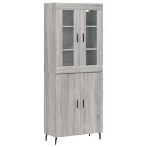 vidaXL Dulap &icirc;nalt, gri sonoma, 69,5x34x180 cm, lemn compozit