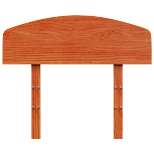 vidaXL Tăblie de pat, maro ceruit, 75 cm, lemn masiv de pin