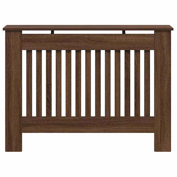 vidaXL Capac pentru radiator Stejar închis 112 x 19 x 81,5 cm