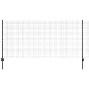 vidaXL Gard din plasă sudată cu st&acirc;lpi 25 x 1,2 m Oțel cu strat de PVC