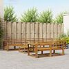 vidaXL Set de canapele de exterior 9 pcs natural Lemn Solid de Acacia