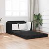 vidaXL Pat canapea 110cm Negru Catifea