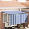 vidaXL Cortina Retractabilă Manual Albastru și Alb 300 x 200 cm