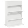 vidaXL Raft pentru reviste Alb 70 x 41 x 96 cm Lemn prelucrat