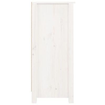 vidaXL Servantă, alb, 40x35x80 cm, lemn masiv de pin