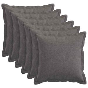 vidaXL Husă pentru pernă 6 buc. HOUTEN Gri deschis 30 x 30 cm