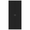 vidaXL Dulap pentru pantofi Negru 80 x 39 x 178 cm Lemn compozit